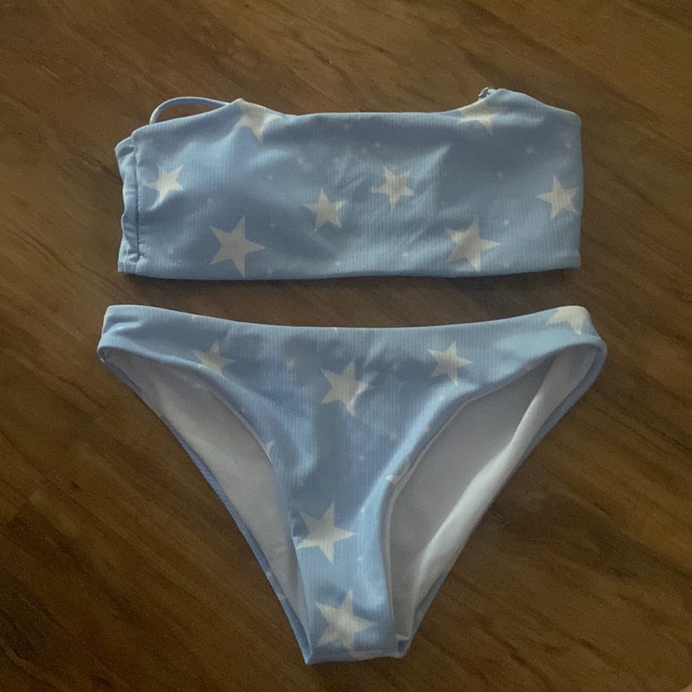 Blue bathing suit